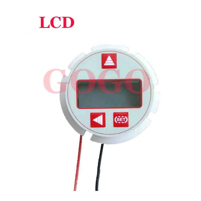 2088 hammer type high-precision thermometer head, pressure transmitter digital display round head, LCD liquid level display head
