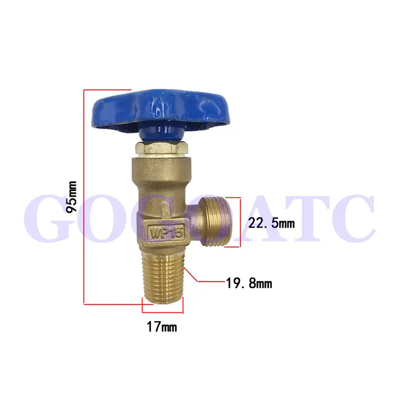 Argon cylinder valve Cylinder head assembly Cylinder valve head