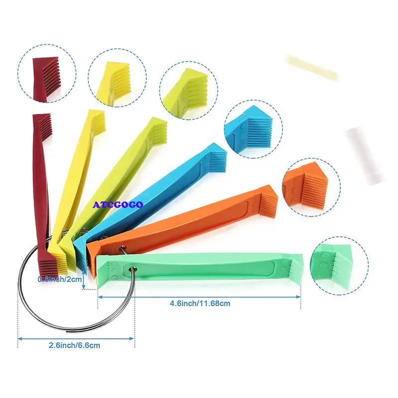 Fcr6 Fin Comb Set Plastic Colored Fin Coil Comb Radiator Fin Comb Straightener Condenser Coil Fin Comb