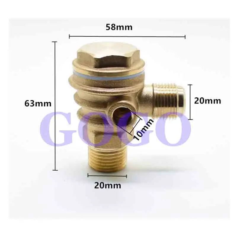 Air compressor accessories copper check valve, heat sink check valve, vertical check valve
