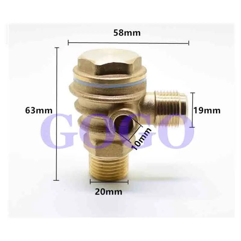 Air compressor accessories copper check valve, heat sink check valve, vertical check valve