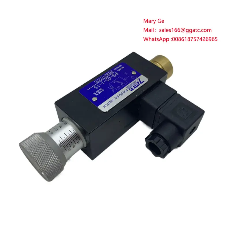 7OCEAN HYDRAULICS PRESSURE SWITCH MODEL PS-02-1-15 PS-02-1-11 PS-02-1-10 30VDC7A 250VAC7A  PS-02-1/2/3-10