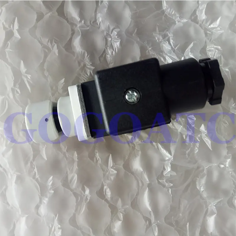 Two-way NC Normal Closed low pressure Solenoid pinch valve with the DIN43650A type plug connection