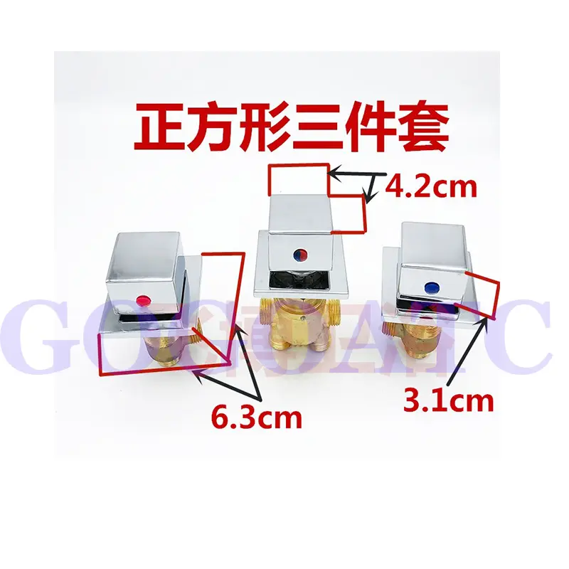 All copper split bathtub massage five-piece faucet hot and cold water switch valve five-hole water separator accessories