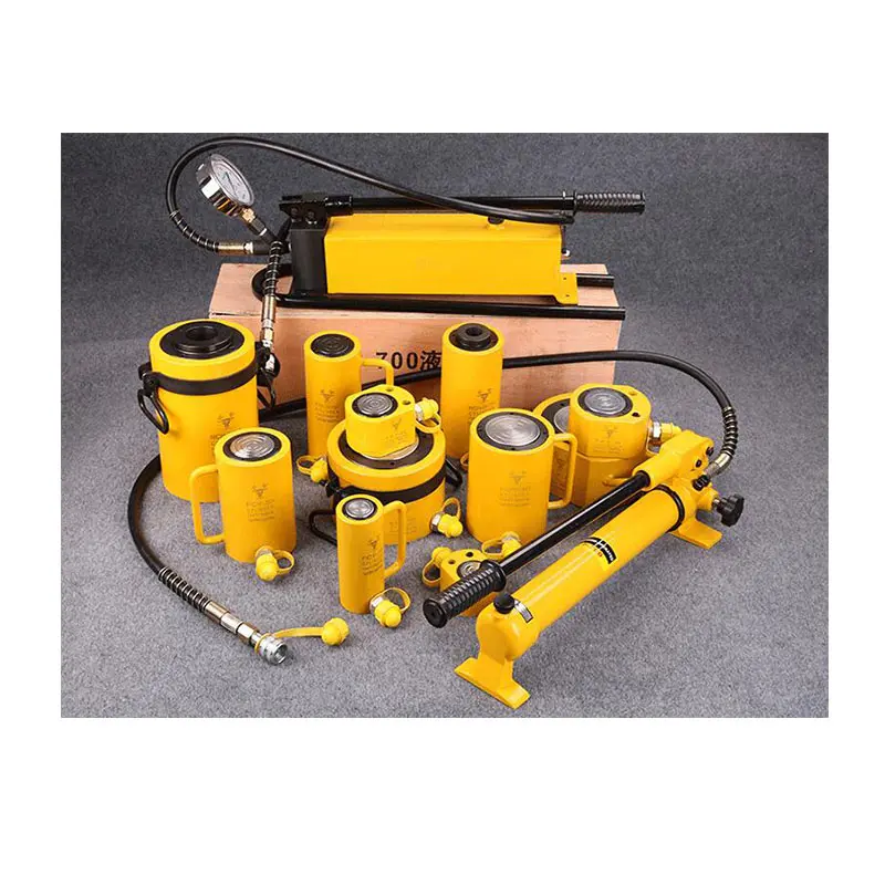 Split type hydraulic jack multi-section hollow hydraulic jack Manual vertical CP-700 hydraulic pump