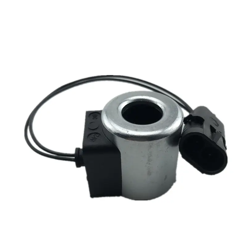 Excavator parts Lonking 85 solenoid valve coil pilot safety lock solenoid valve Yuchai 65/75-8 Pengpu 60 Hole 18mm Height: 40mm