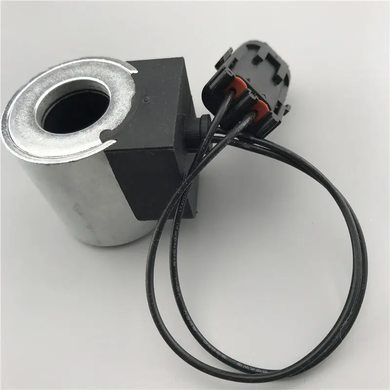 Excavator parts Lonking 85 solenoid valve coil pilot safety lock solenoid valve Yuchai 65/75-8 Pengpu 60 Hole 18mm Height: 40mm