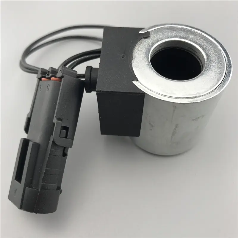 Excavator parts Lonking 85 solenoid valve coil pilot safety lock solenoid valve Yuchai 65/75-8 Pengpu 60 Hole 18mm Height: 40mm