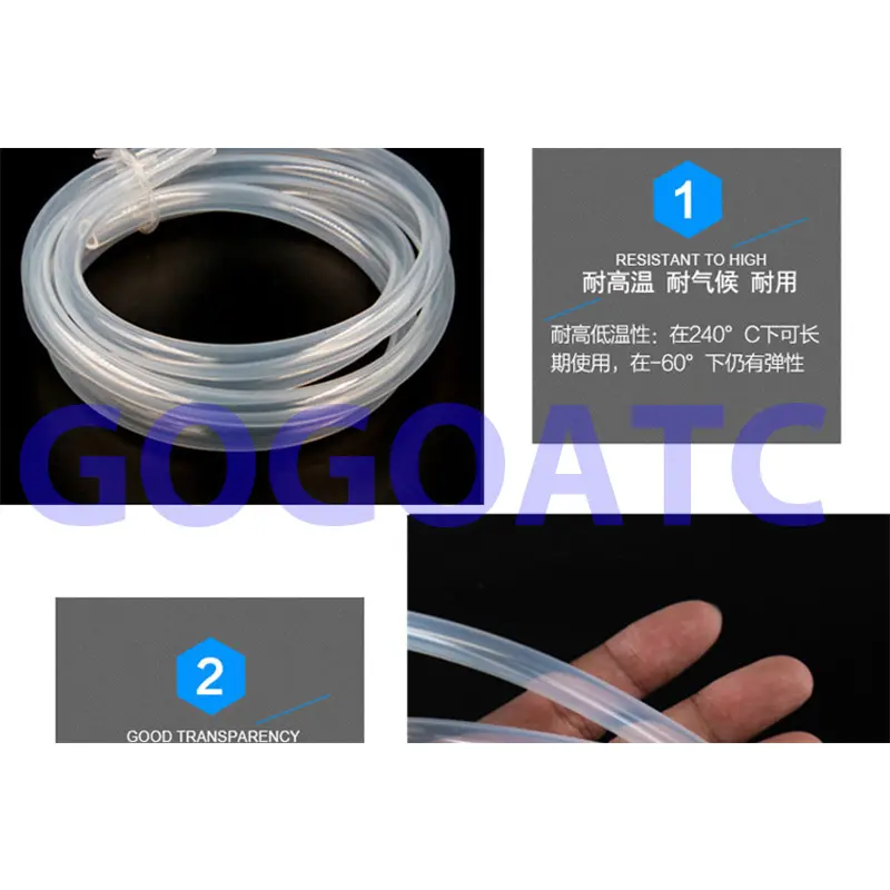 Silicone tube for pinch  valve
