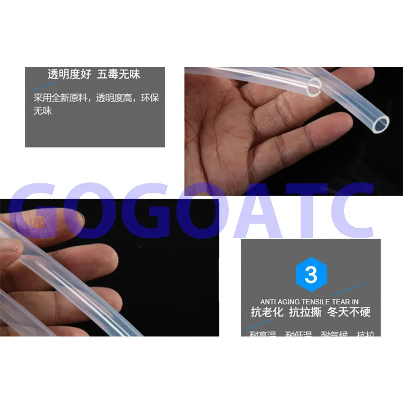 Silicone tube for pinch  valve