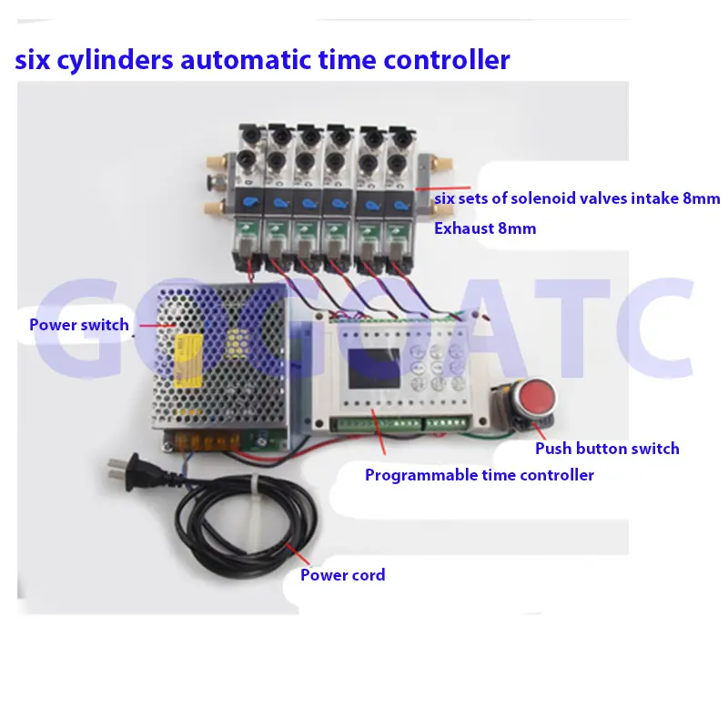 Cylinder automatic time reciprocating controller programmable intelligent microcomputer gas-liquid pressurization speed control