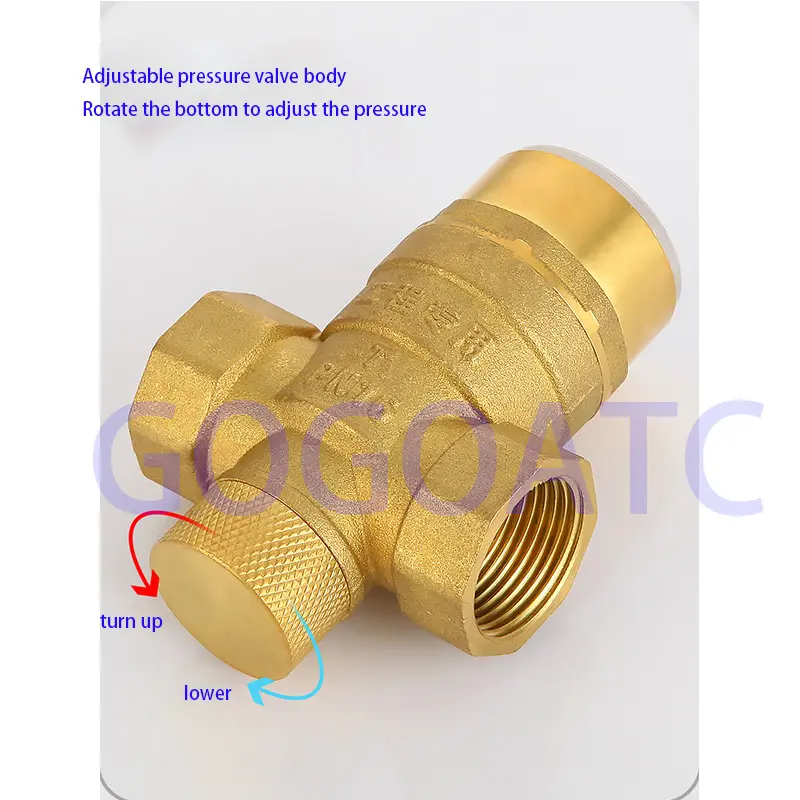 Thickened tap water household pressure reducing valve, hand-adjustable pressure regulator valve, water pipe pipeline