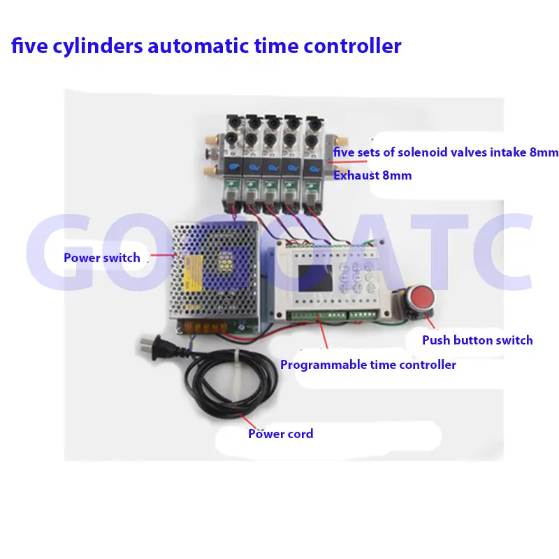 Cylinder automatic time reciprocating controller programmable intelligent microcomputer gas-liquid pressurization speed control