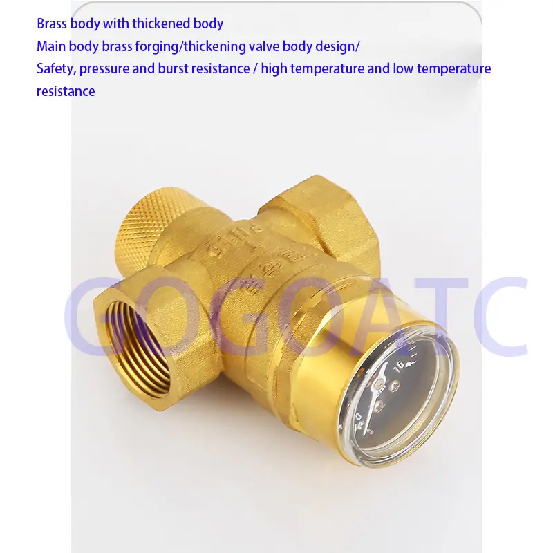 Thickened tap water household pressure reducing valve, hand-adjustable pressure regulator valve, water pipe pipeline