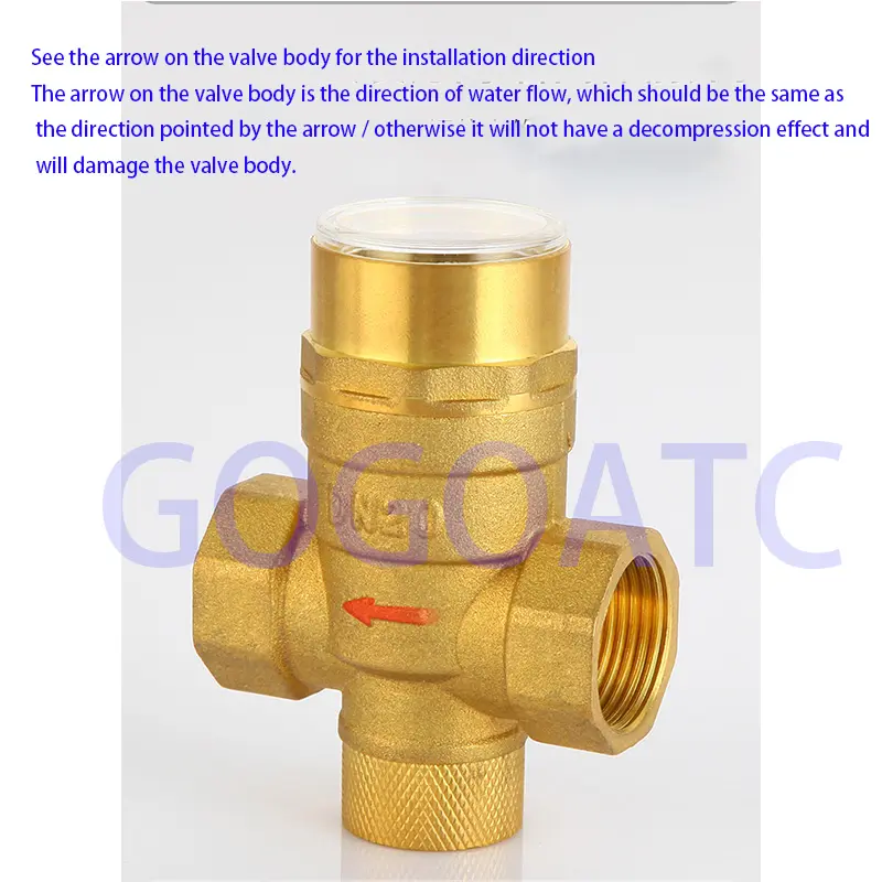 Thickened tap water household pressure reducing valve, hand-adjustable pressure regulator valve, water pipe pipeline