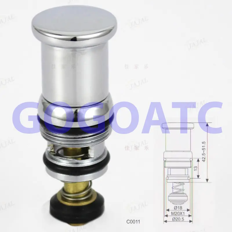 Surface mounted shower switching valve spring-type water diversion core Triple bathtub faucet diversion switch Faucet Cartridges