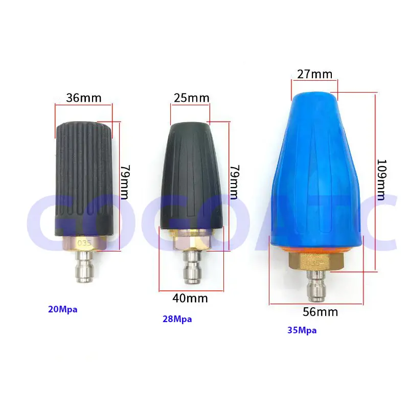 Ultra-high pressure 360-degree lotus rotating nozzle car washing machine cleaning machine peeling bark, rust removing product 1/