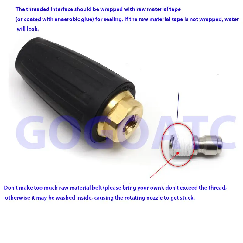 Ultra-high pressure 360-degree lotus rotating nozzle car washing machine cleaning machine peeling bark, rust removing product 1/