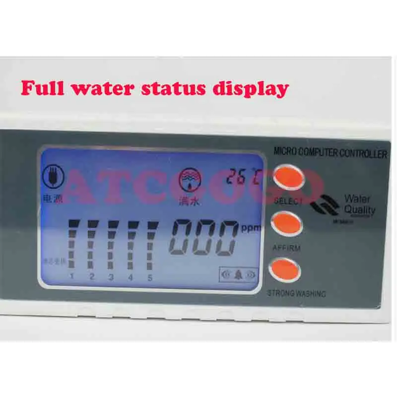 Water purifier large LCD display computer control box