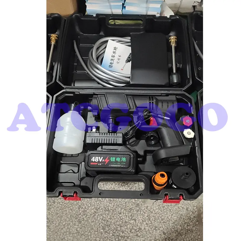 High pressure car washer wireless lithium battery portable water gun