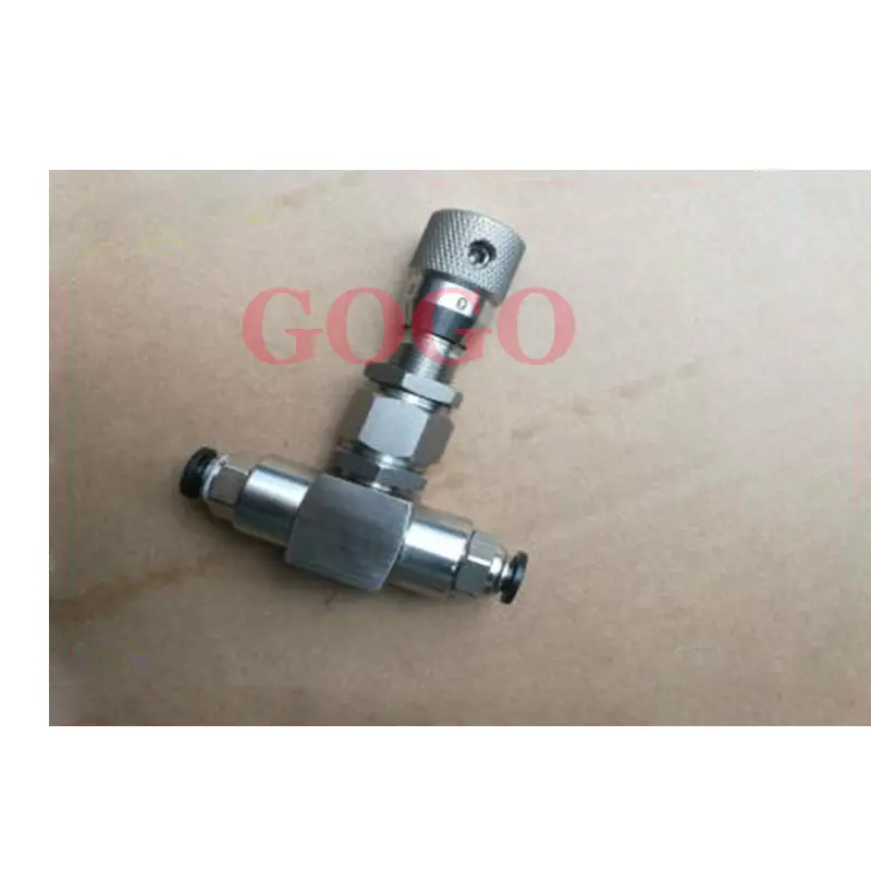Stainless steel scaled quick-plug micro regulating valve