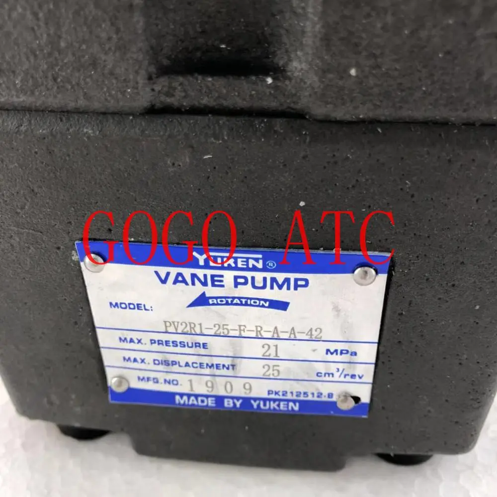 High pressure vane pump PV2R1-25-F-R-A-A-42 hydraulic oil pump low noise ， axis 19.05