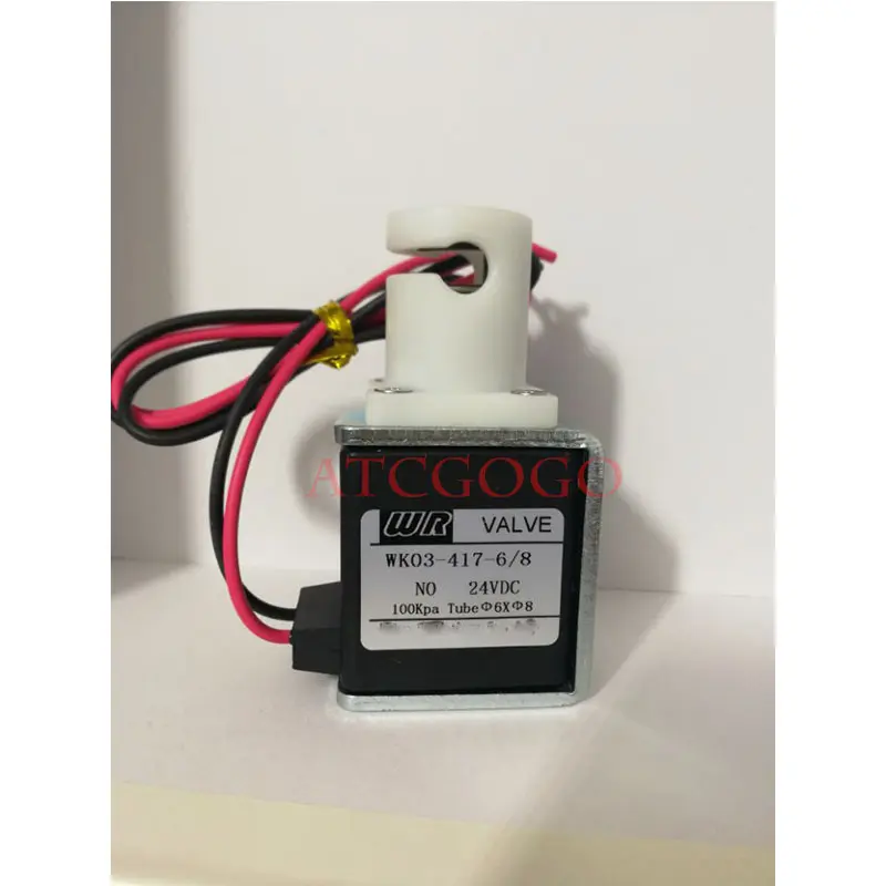 Two-way Normal open low pressure Solenoid pinch valve  tube size 2way NC I.D 6mm*O.D8mm
