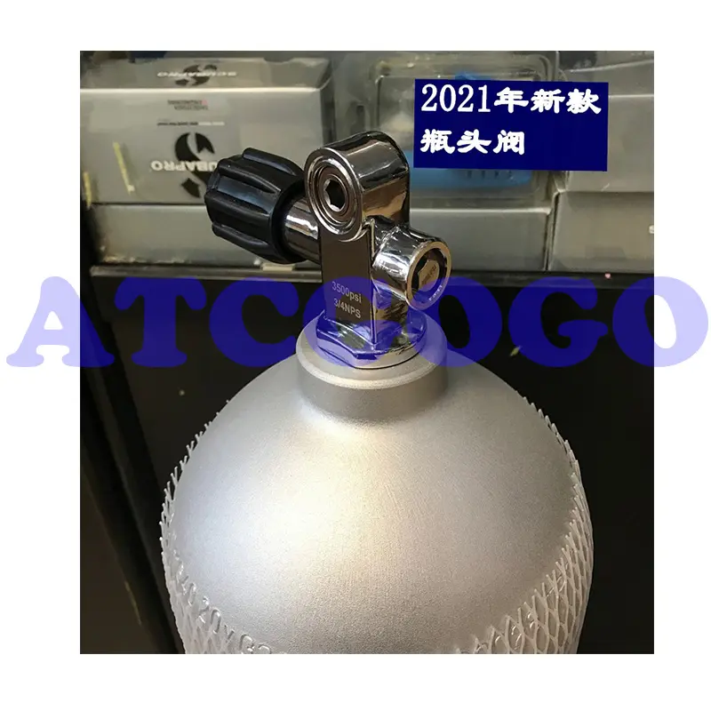 Diving bottle head valve G3/4 diving gas cylinder valve switch K type bottle head valve aluminum alloy bottle carbon fiber bottl
