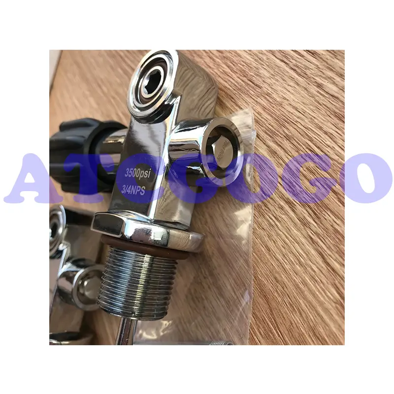 Diving bottle head valve G3/4 diving gas cylinder valve switch K type bottle head valve aluminum alloy bottle carbon fiber bottl