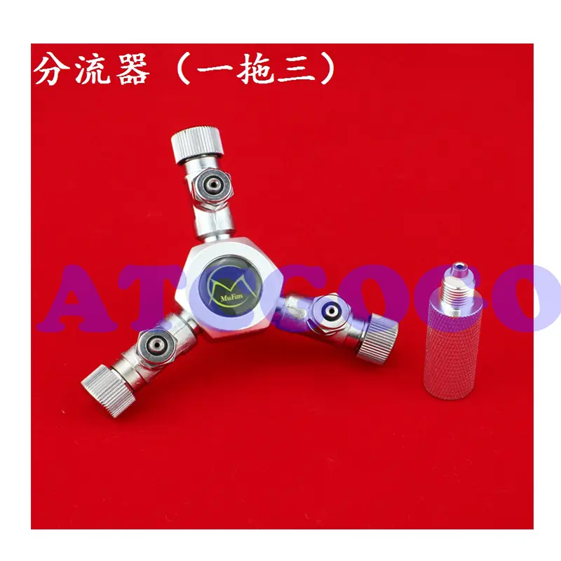 Multi-channel shunt for carbon dioxide bubble counter, CO2 one for two, one for three, one for six shunt