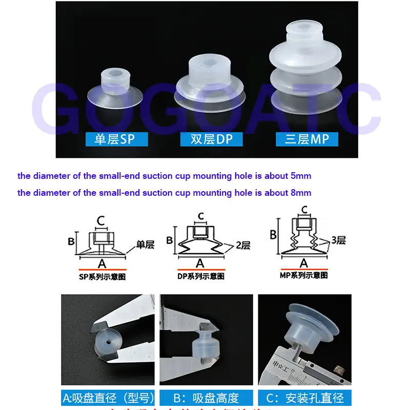 Vacuum suction cup industrial manipulator fittings vacuum generator air exhaust solenoid valve tracheal muffler fittings