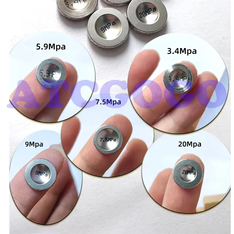 Gas cylinder high -pressure insurance safety pressure device blasting film