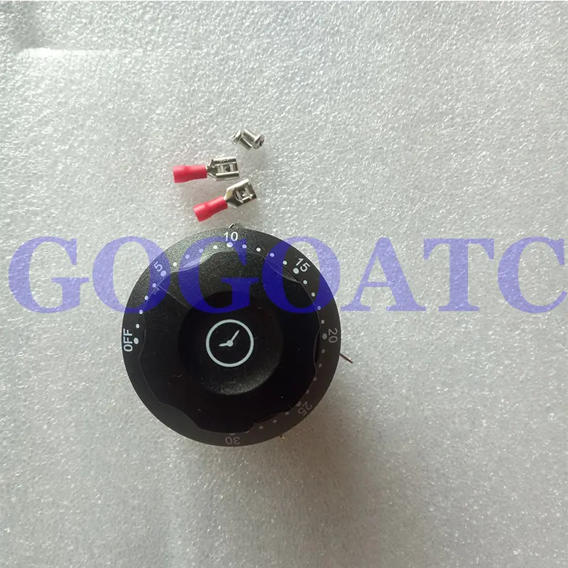 With bell timer, timer switch of light wave cabinet of rice steaming car, 30 minute dial knob