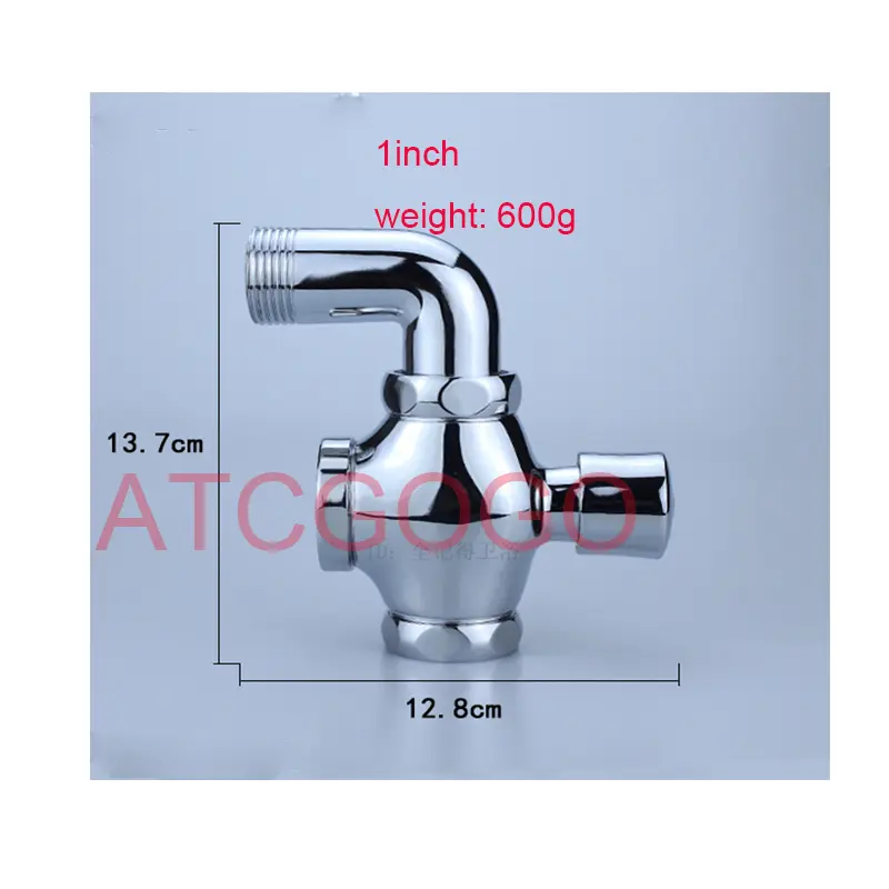 Concealed toilet press flush valve