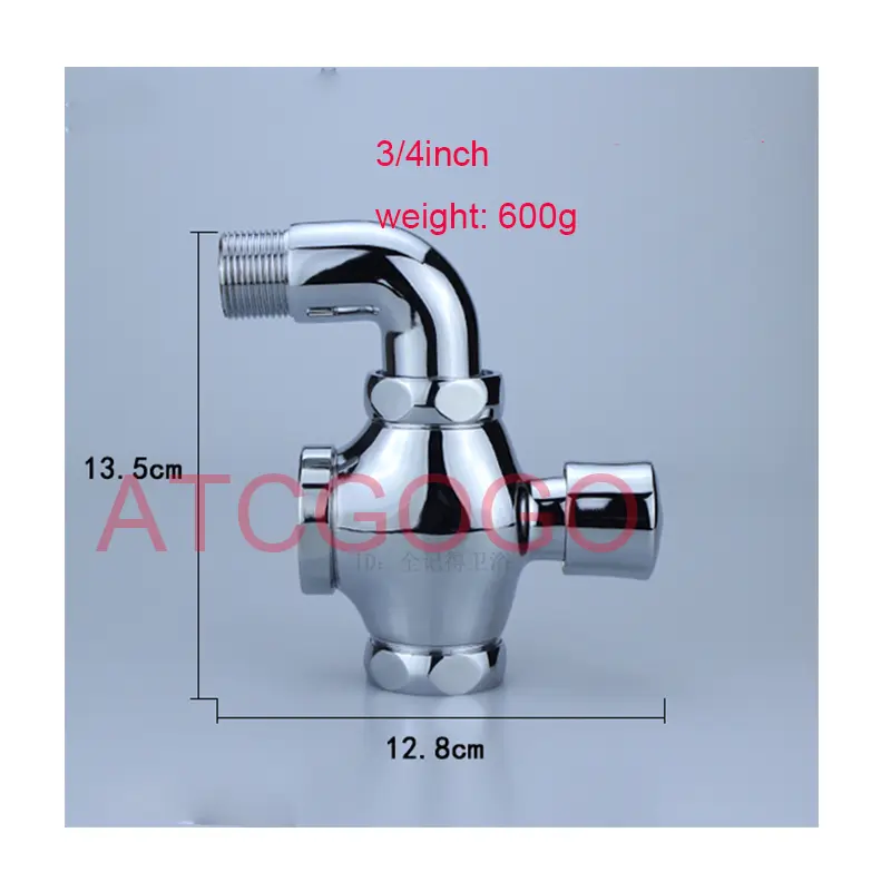 Concealed toilet press flush valve