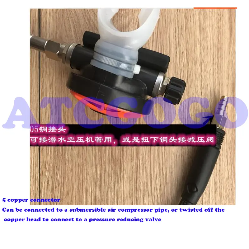 Diving Snorkel Tube Snorkeling Equipment Pressure Reducer Scuba 2nd Regulator Underwater Secondary Breathing With Mouthpiece