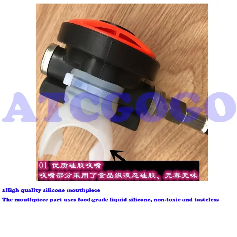 Diving Snorkel Tube Snorkeling Equipment Pressure Reducer Scuba 2nd Regulator Underwater Secondary Breathing With Mouthpiece