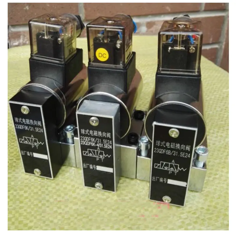 Two-position three-way solenoid ball valve 23QDF6B/315E24 23QDF6K/315E24