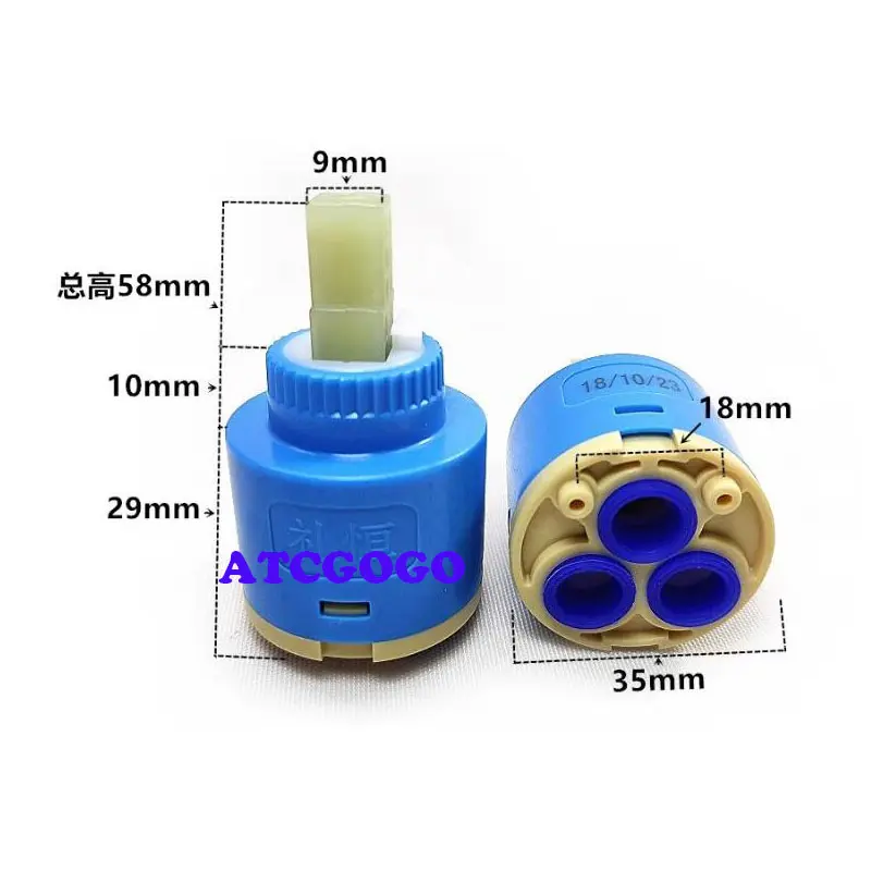 Shower head water distributor valve core three-speed switching valve faucet adjustment rain faucet single fixed foot valve