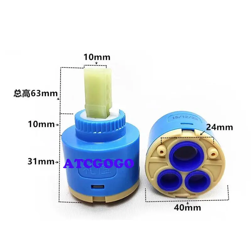 Shower head water distributor valve core three-speed switching valve faucet adjustment rain faucet single fixed foot valve