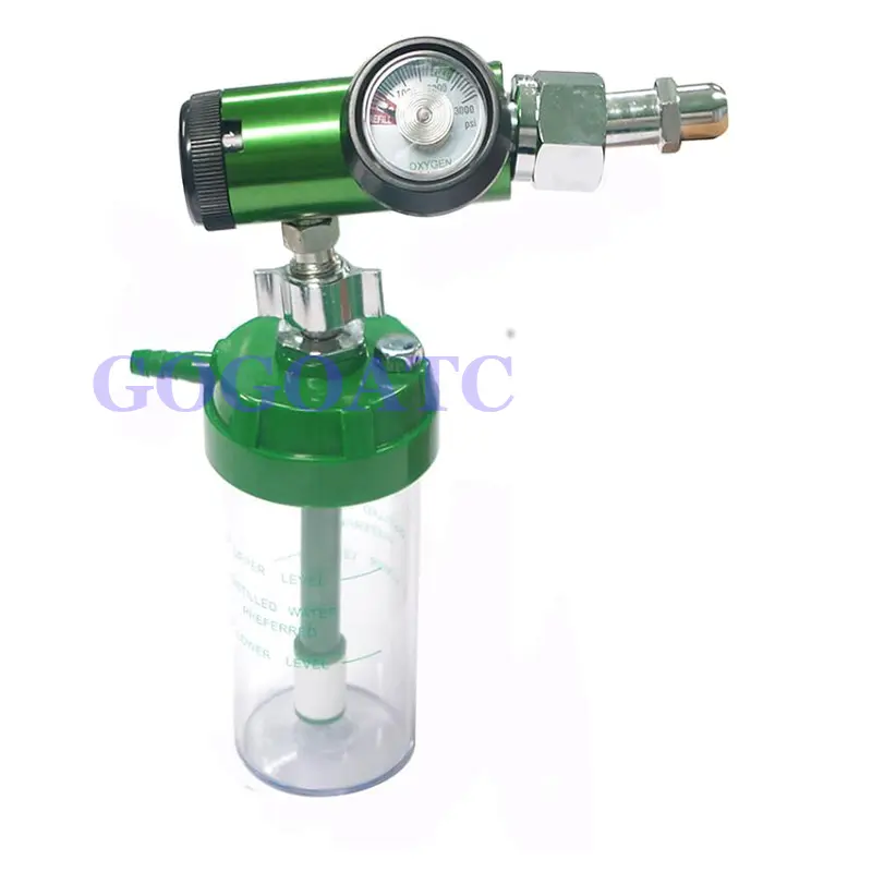 Medical Gas Oxygen Pressure Regulator CGA540 CGA870 DISS with Humidifier bottle