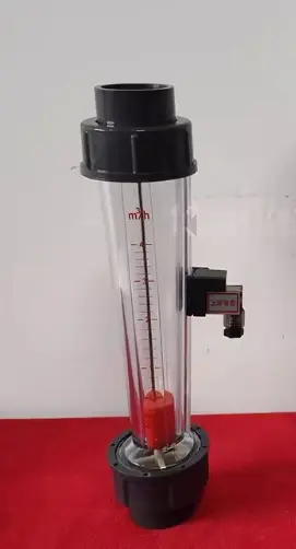 LZS series plastic tube float flowmeter with alarm