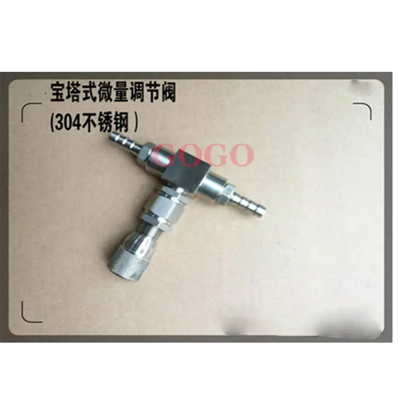 Stainless steel micro regulating valve with scale, pagoda joint fine regulating valve