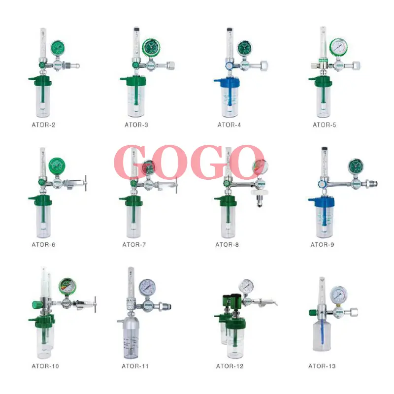Oxygen pressure regulator Regulator with Flowmeter and humidifier bottle 0-15L