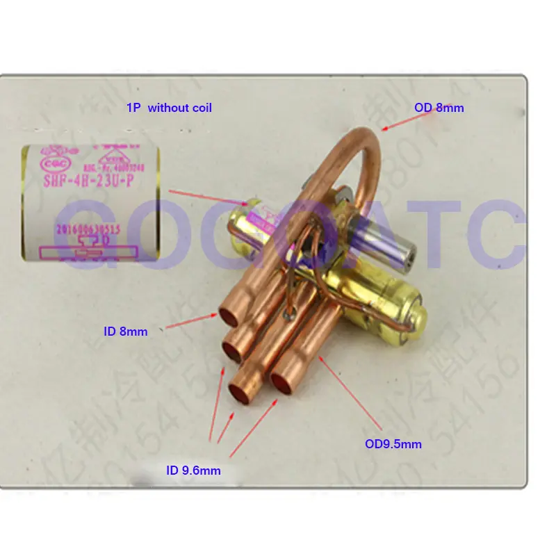 1P/1.5P/2P/3P/5P air conditioner four-way valve with coil