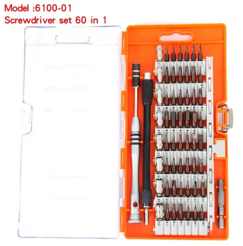 Magnetic Screwdriver Set 60 in 1 Electronic Precision Screwdriver Repair Tool Set Multifunction Cellphone Tablet Repair Tool