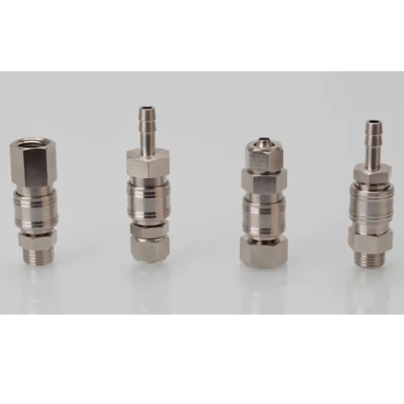 Manufacturer direct-selling European mini-copper nickel-plated air PU rapid intubation quick coulpings