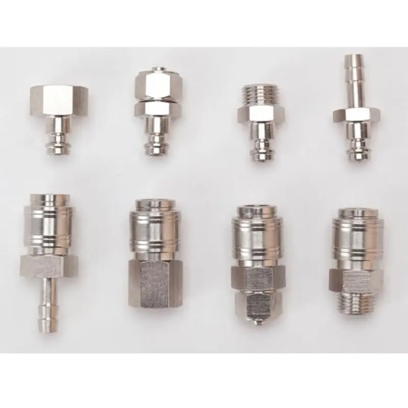 Manufacturer direct-selling European mini-copper nickel-plated air PU rapid intubation quick coulpings