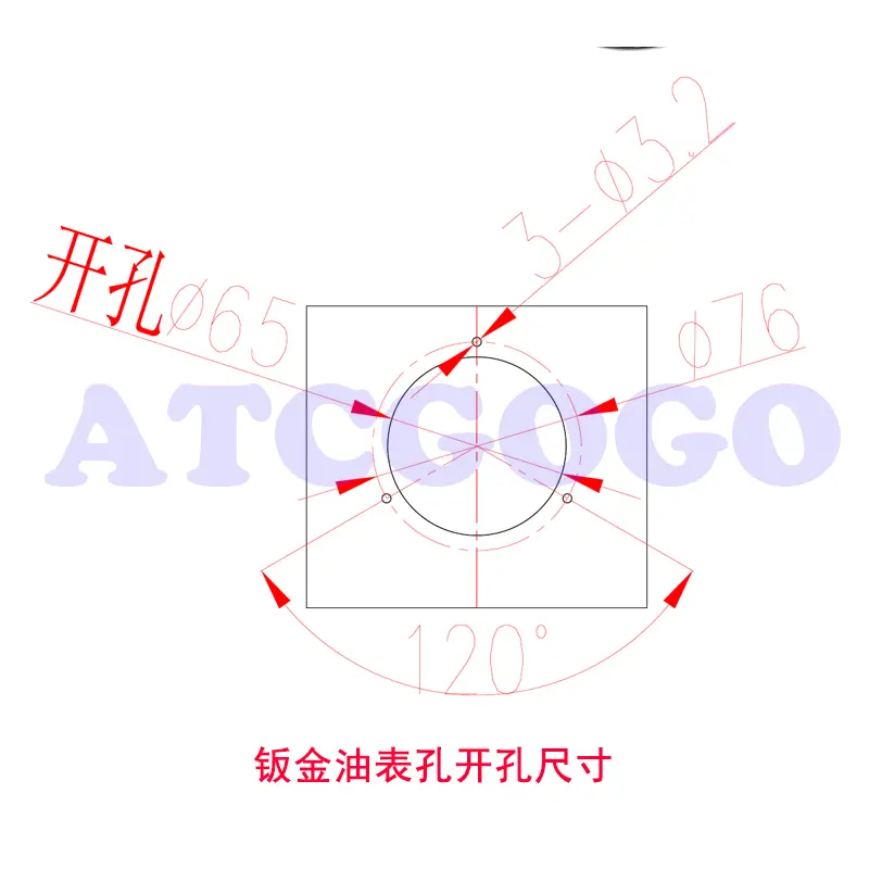 Refrigeration and air-conditioning refrigerant shock-proof high pressure gauge-0.1-3.8MPa