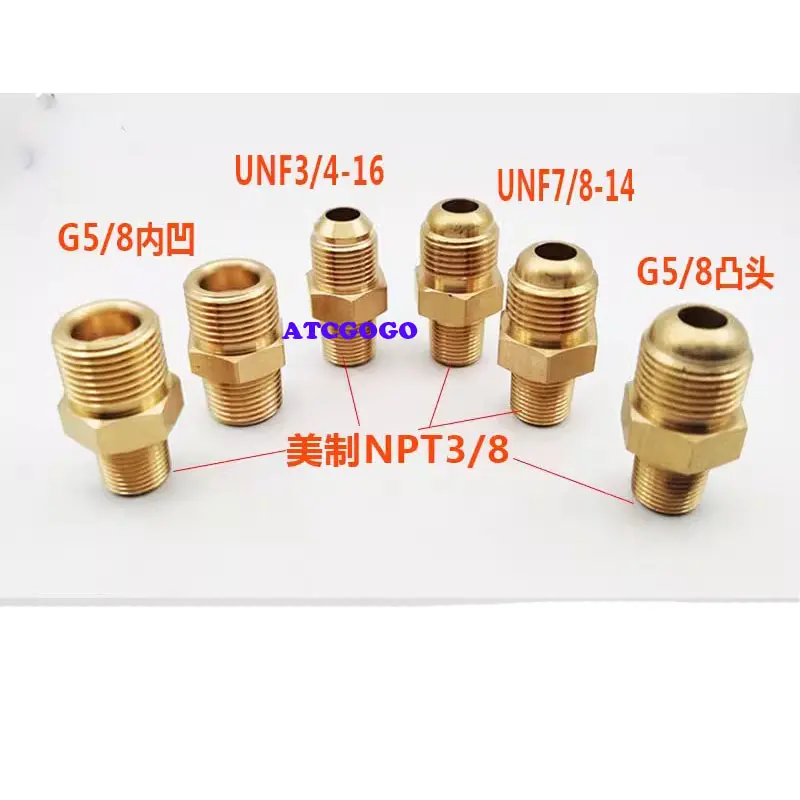 American NPT3/8 rotation CGA295 540 convex head G5/8 Caval liquid oxygen nitrogen cylinder adapter